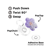 Tidepool Squishy Daisy Lavender &mdash; PopTop image number 2